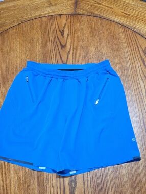 lululemon athletica Men's Bright Blue Athletic Shorts. SWIM TRUNKS